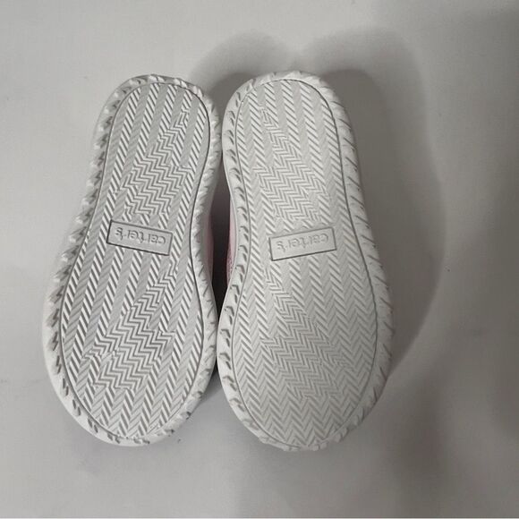 Carter's Girl's Paow Navy Pink Polkadot Athletic Lace Up Sneaker Sneaker Size 7 - Picture 8 of 8